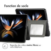 imoshion Étui de télephone portefeuille de luxe Samsung Galaxy Z Fold 5 - Noir
