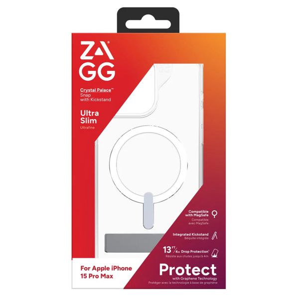 ZAGG Coque Crystal Palace Snap KS Apple iPhone 15 Pro Max - Clear