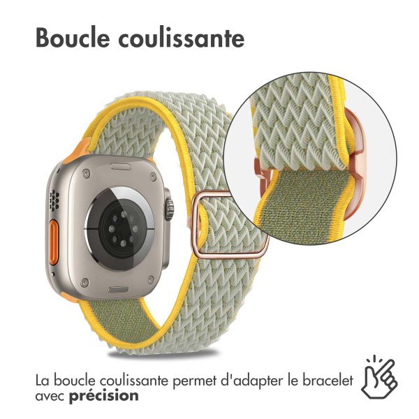 imoshion Bracelet en nylon élastique Apple Watch | 44/45/46/49 mm - Vert clair