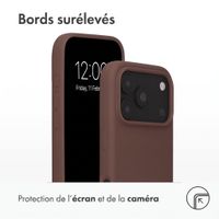 Accezz Coque Liquid Silicone avec MagSafe Apple iPhone 18 Pro Max / 17 Pro Max - New Tea Brown