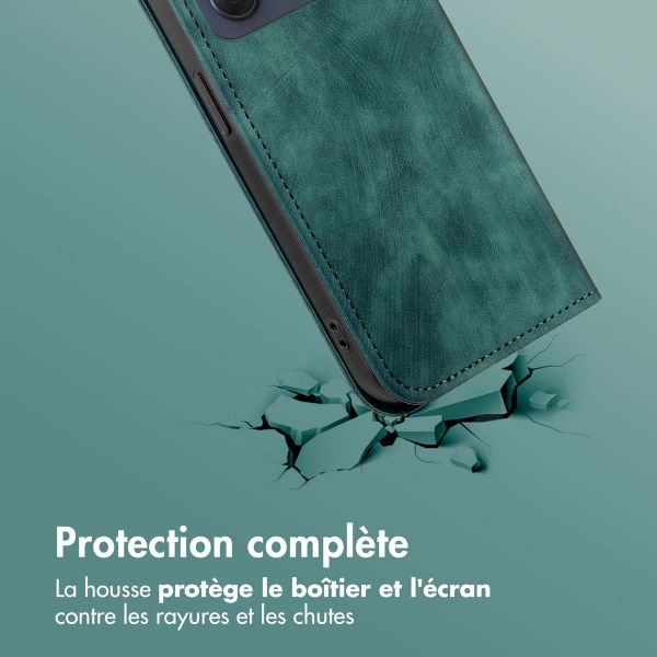 imoshion Étui de téléphone portefeuille Slim Motorola Moto G86 Power - Vert