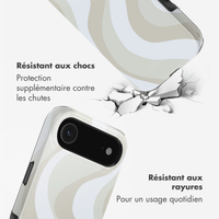 Selencia Coque arrière Vivid avec MagSafe Apple iPhone Air - Desert Waves Beige
