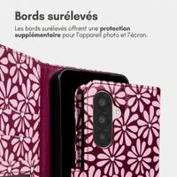 imoshion Étui de télephone portefeuille Design Samsung Galaxy A36 - Bloom Love Blush
