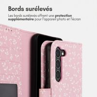 imoshion Étui de télephone portefeuille Design Samsung Galaxy S23 - Pink Bazaar Flowers