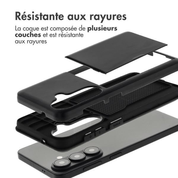 imoshion Coque arrière avec porte-cartes Samsung Galaxy S26 Plus - Noir