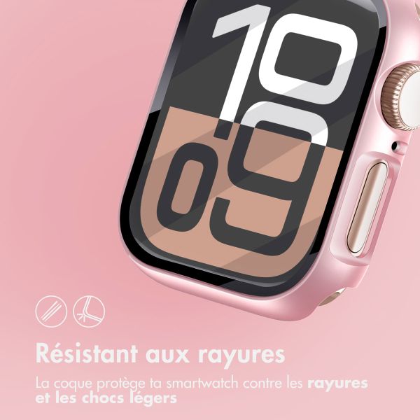 imoshion Coque rigide à couverture complète Apple Watch 10 / 11 - 42 mm - Rose Gold