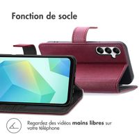 imoshion Étui de télephone portefeuille de luxe Samsung Galaxy S25 / S24 - Bordeaux