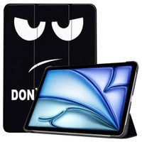 imoshion Coque tablette Design Trifold Apple iPad Air 13 pouces (2026) M4 / (2025) M3 / (2024) M2 - Don't touch