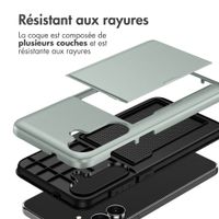 imoshion Coque arrière avec porte-cartes Samsung Galaxy S26 FE - Vert foncé