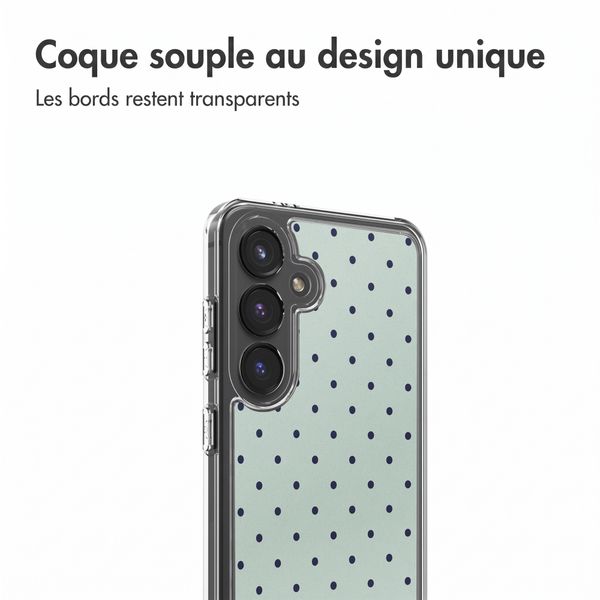 imoshion Coque Design Samsung Galaxy S24 - Polka Dot Mintgroen