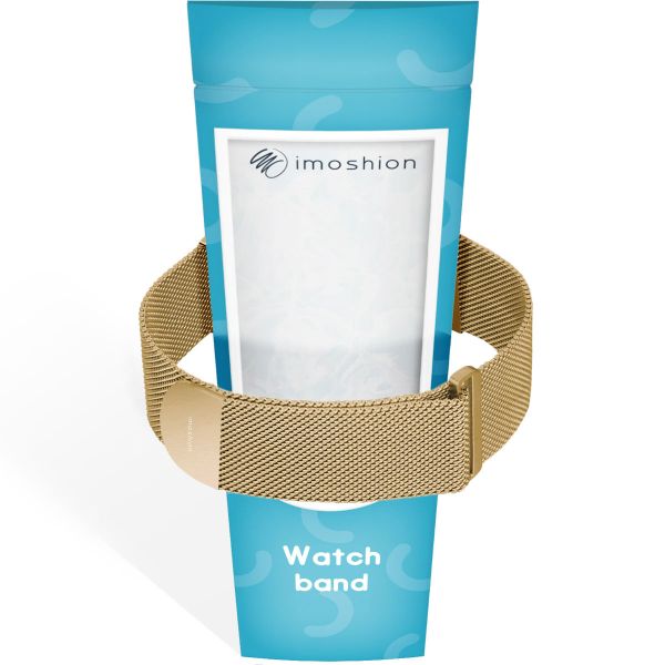 imoshion Bracelet magnétique milanais Apple Watch | 44/45/46/49 mm - Taille M - Doré