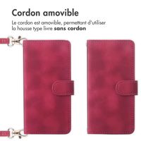 imoshion Etui de télephone portefeuille avec cordon Apple iPhone 15 - Rouge