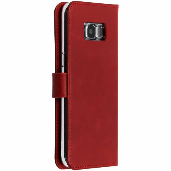 Selencia Étui portefeuille en cuir véritable Samsung Galaxy S8 - Rouge