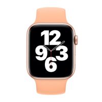 Apple Bracelet Boucle unique en Silicone Apple Watch | 38/40/41/42 mm - Taille 9 - Cantaloupe