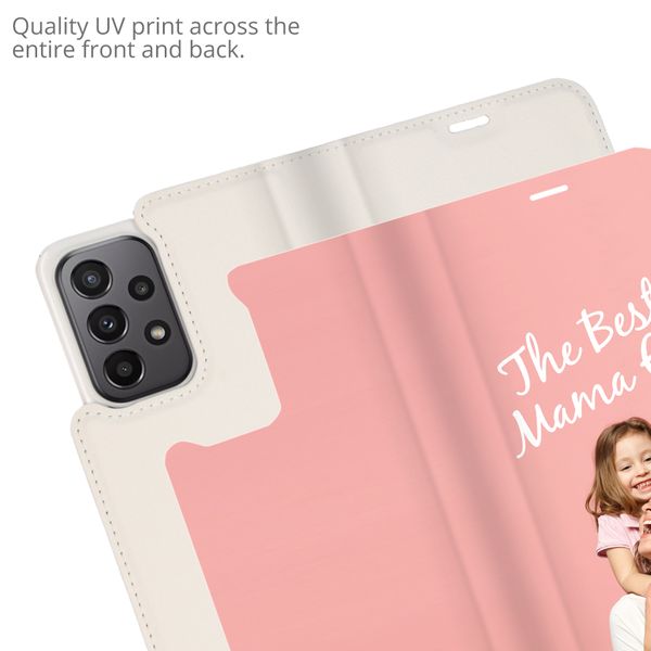 Concevez votre propre housse portefeuille Samsung Galaxy A23 (5G) - Blanc