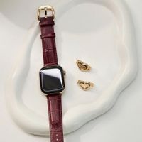 Burga Bracelet en cuir véritable Apple Watch | 38/40/41/42 mm - Mobwife / Gold