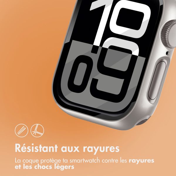 imoshion Coque rigide à couverture complète Apple Watch 10 / 11 - 42 mm - Titanium