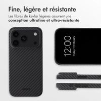 Accezz Coque Kevlar® MagSafe Apple iPhone 18 Pro / 17 Pro - Noir