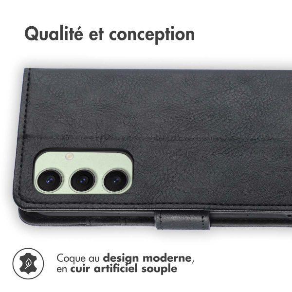 imoshion Étui de télephone portefeuille de luxe Samsung Galaxy S24 FE - Noir