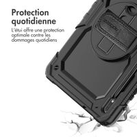 Accezz Coque arrière Defender XT Samsung Galaxy Tab S8 Plus / S7 Plus / S7 FE 5G - Noir