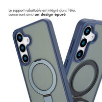 Accezz Coque Ring Stand avec MagSafe Samsung Galaxy S25 Plus - Bleu