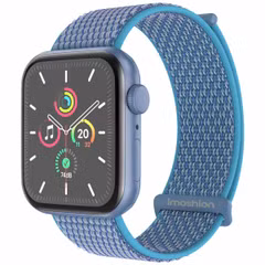 imoshion Bracelet en nylon Apple Watch | 44/45/46/49 mm - Marine Blue