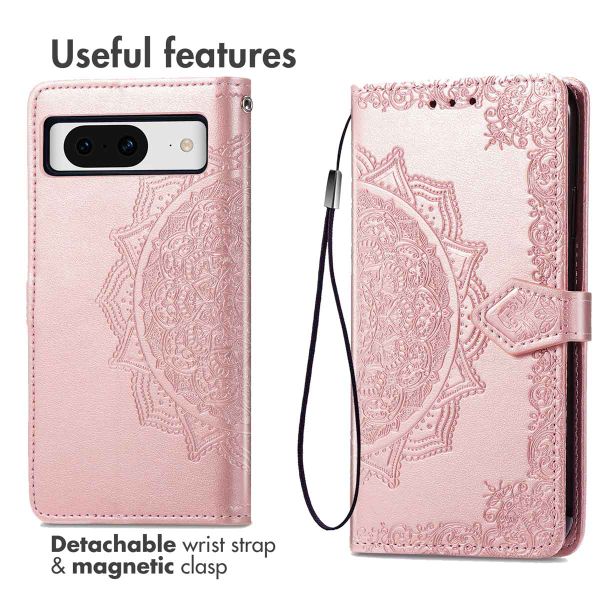 imoshion Etui de télephone Mandala Google Pixel 8 - Rose Doré