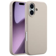 Accezz Coque Liquid Silicone avec MagSafe Apple iPhone 17 - Stone