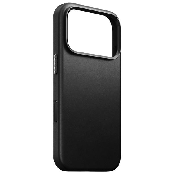 Nomad Coque arrière Traditional Leather avec MagSafe Apple iPhone 18 Pro / 17 Pro - Black