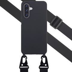 Selencia Coque silicone avec cordon amovible Samsung Galaxy A17 (5G) / (4G) - Noir