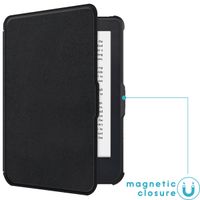 imoshion Étui de liseuse portefeuille Slim Soft Kobo Clara 2E / Tolino Shine 4 - Noir