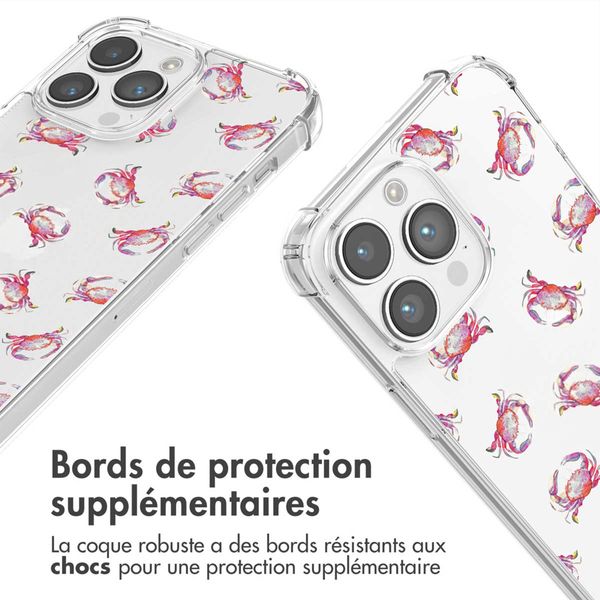 imoshion Coque Design avec cordon Apple iPhone 14 Pro Max - Crab Watercolor