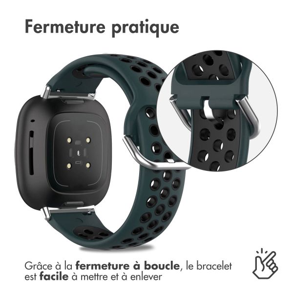 imoshion Pr2199 Fitbit Versa 4 / 3 / Sense (2) - Green & Black