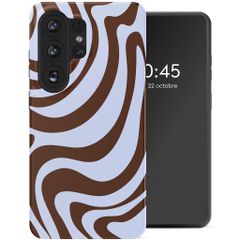 Selencia Coque arrière Vivid Samsung Galaxy S26 Ultra - Dream Swirl Chocolate