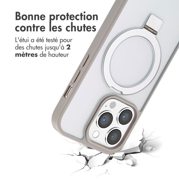 Accezz Coque Ring Stand avec MagSafe Apple iPhone 14 Pro - Gris