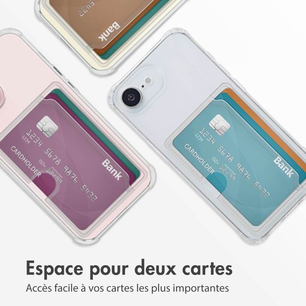 imoshion Coque silicone avec porte-cartes Apple iPhone 17e / 16e - Transparent