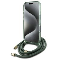 Guess Coque MagSafe IML avec crossbody cord Apple iPhone 16 - Vert