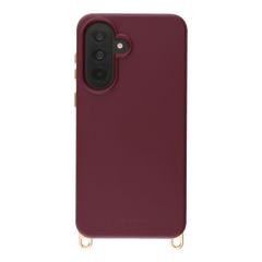 Selencia Coque arrière Rivièra avec MagSafe avec crochets amovibles Samsung Galaxy A37 (5G) - Bold Burgundy