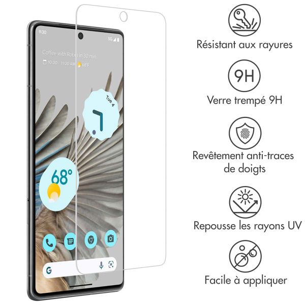 Accezz Protection d'écran en verre trempé 2-pack Google Pixel 8