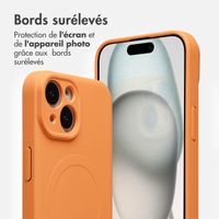 imoshion Coque Couleur avec MagSafe Apple iPhone 15 - Orange
