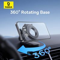 Baseus PrimeTrip Series C02 Mega Support de téléphone voiture – Magnétique – Tableau de bord – Noir