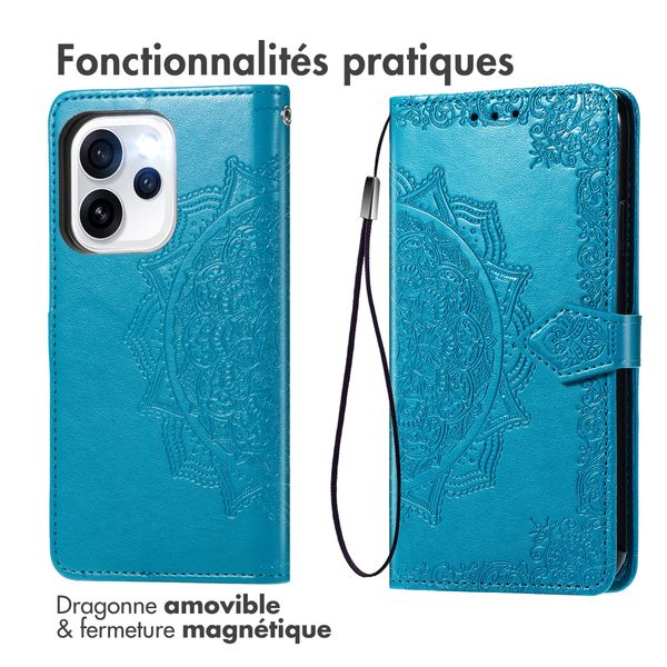 imoshion Etui de télephone Mandala Oppo Reno15 F (5G) - Turquoise