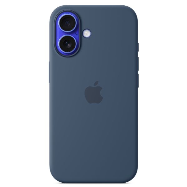 Apple Coque en silicone MagSafe Apple iPhone 16 - Denim