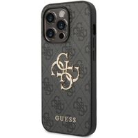 Guess Coque 4G Metal Logo Backcover Apple iPhone 14 Pro Max - Gris