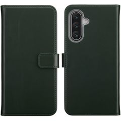 Selencia Étui portefeuille en cuir véritable Samsung Galaxy A17 (5G) / (4G) - Vert