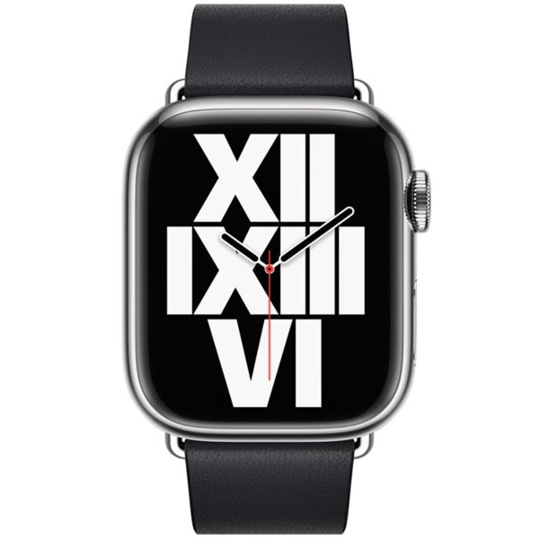 Apple Bracelet Leather Band Modern Buckle Apple Watch | 38/40/41/42 mm - Taille M - Midnight