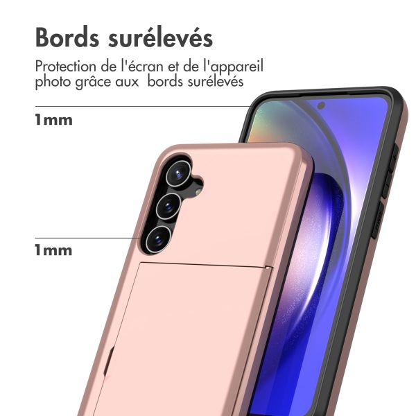 imoshion Coque arrière avec porte-cartes Samsung Galaxy A55 - Rose Doré