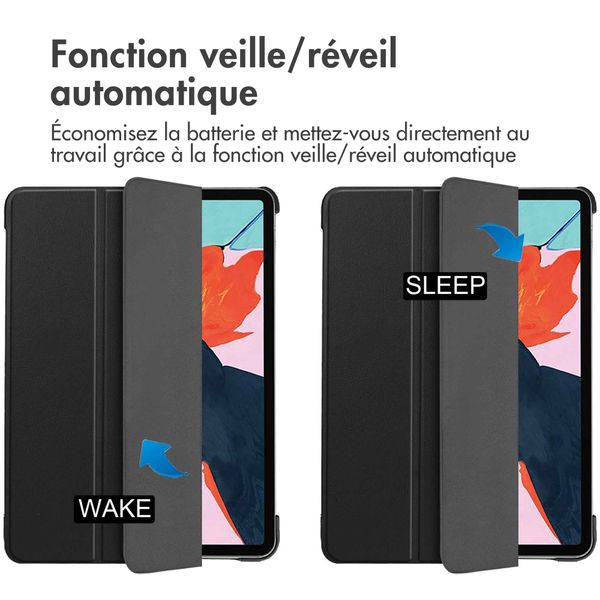 imoshion Coque tablette Trifold Apple iPad Air 11 pouces (2026) M4 / (2025) M3 / (2024) M2 / Air 5 (2022) / Air 4 (2020) - Noir