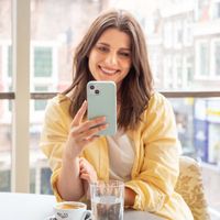 Accezz Coque Liquid Silicone Apple iPhone 15 - Sky Blue