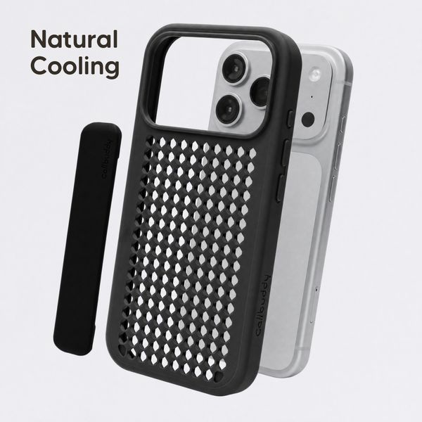 Callbuddy Coque avec strap Apple iPhone 17 Pro - Epic Black